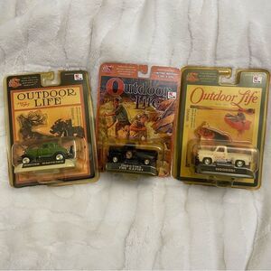 NEW Vintage Outdoor Life Toy Car Set of 3!